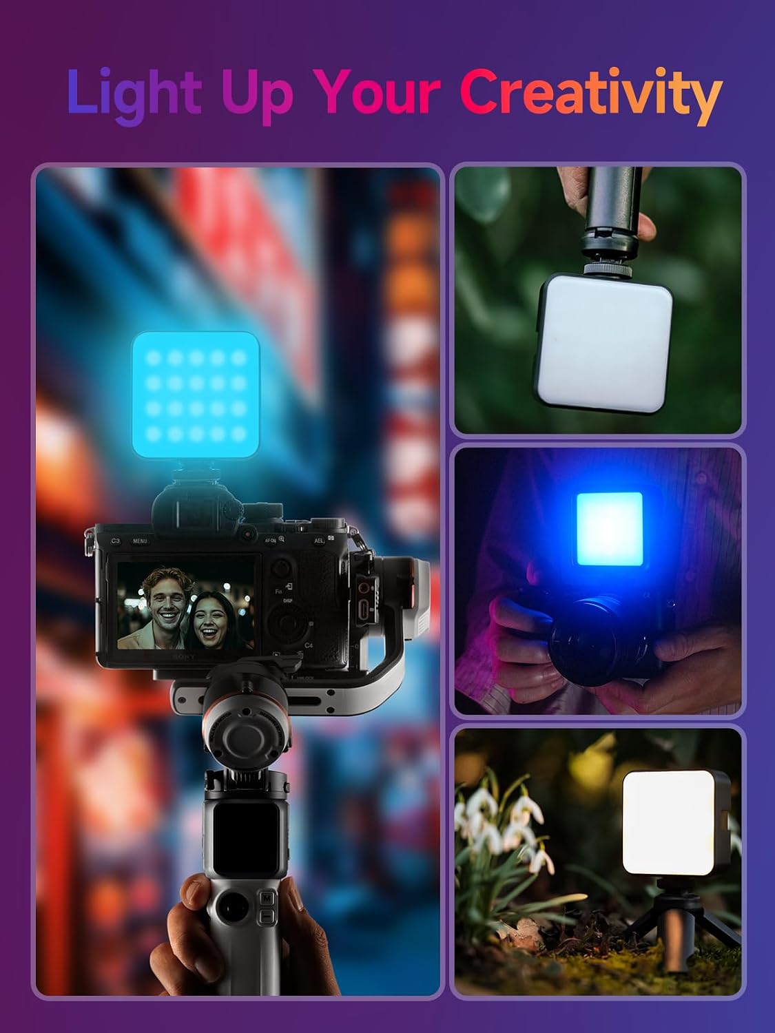 Thumbnail 6 de Rollei Lumis Mini Lampe LED RVB: éclairage compact et polyvalent pour smartphone et DSLR