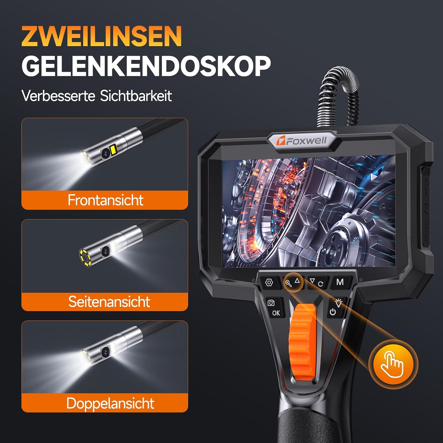 Detalle 2 de FOXWELL Y406D Endoskopkamera mit 6,5 mm