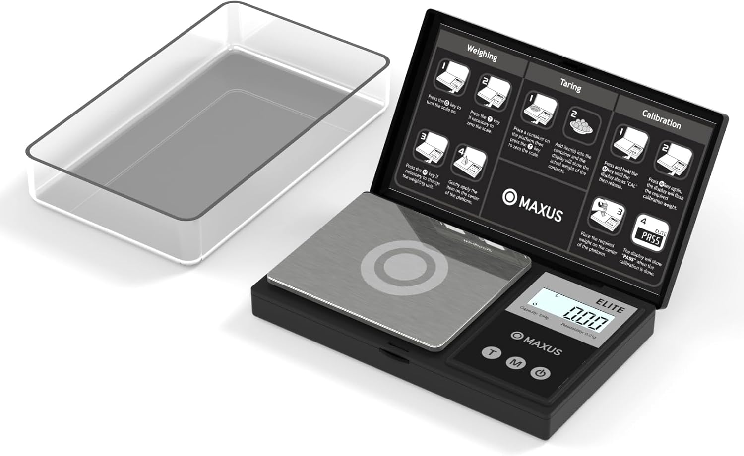 Detalle de MAXUS Digital Pocket Gram Scale 500g ⚖