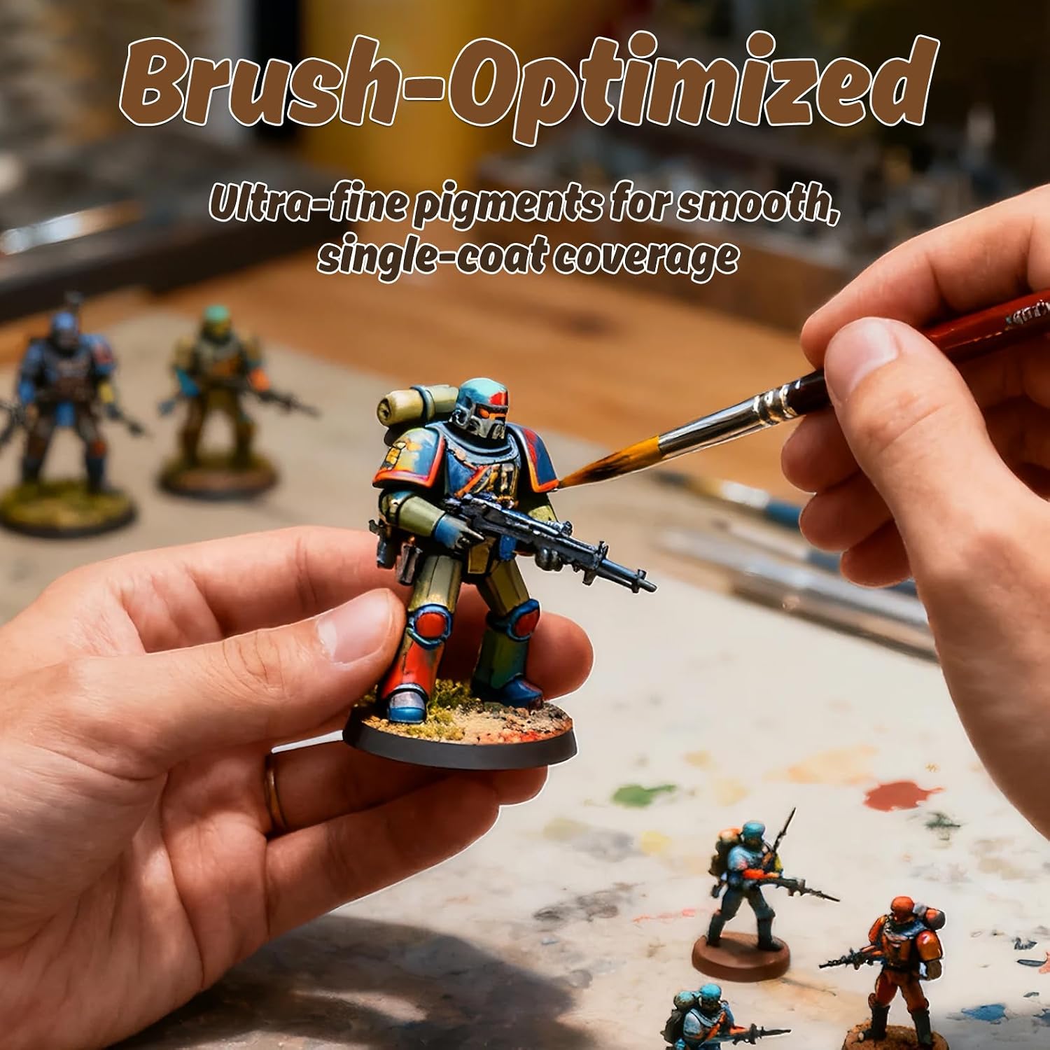 Thumbnail 3 de X ARTY HUB Model Paint Set — 12 Colours with 3 Brushes for Airbrushing & Hand Painting