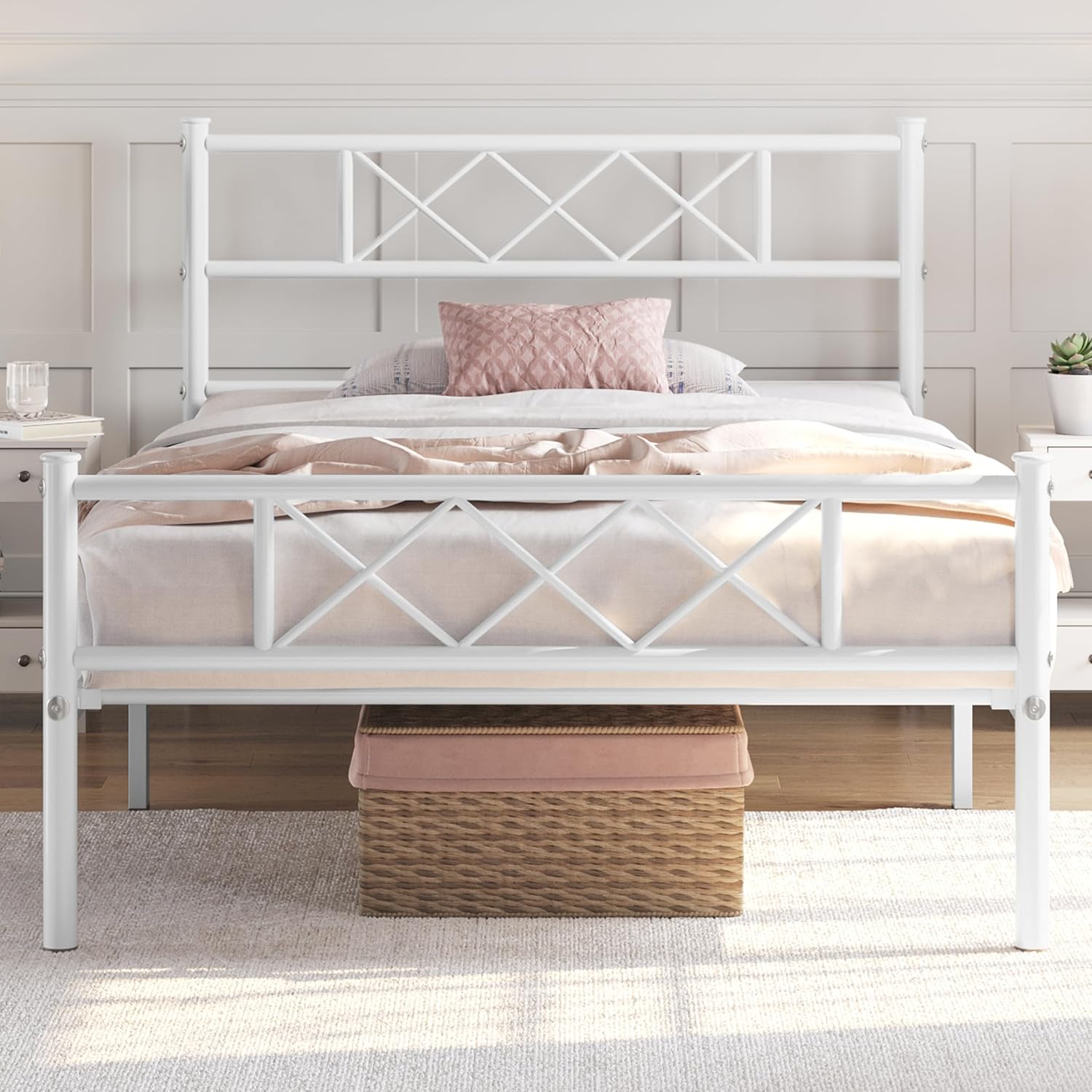 Detalle de Yaheetech Cama 90x190 con Almacenamiento