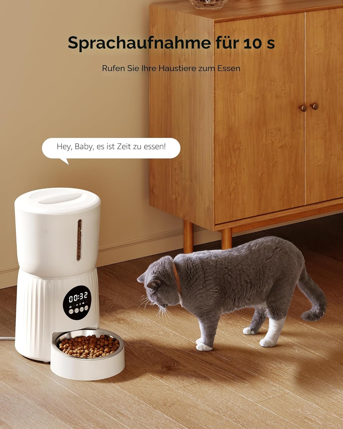 Detalle de Faroro 4L Futterautomat Katze 4L đœ