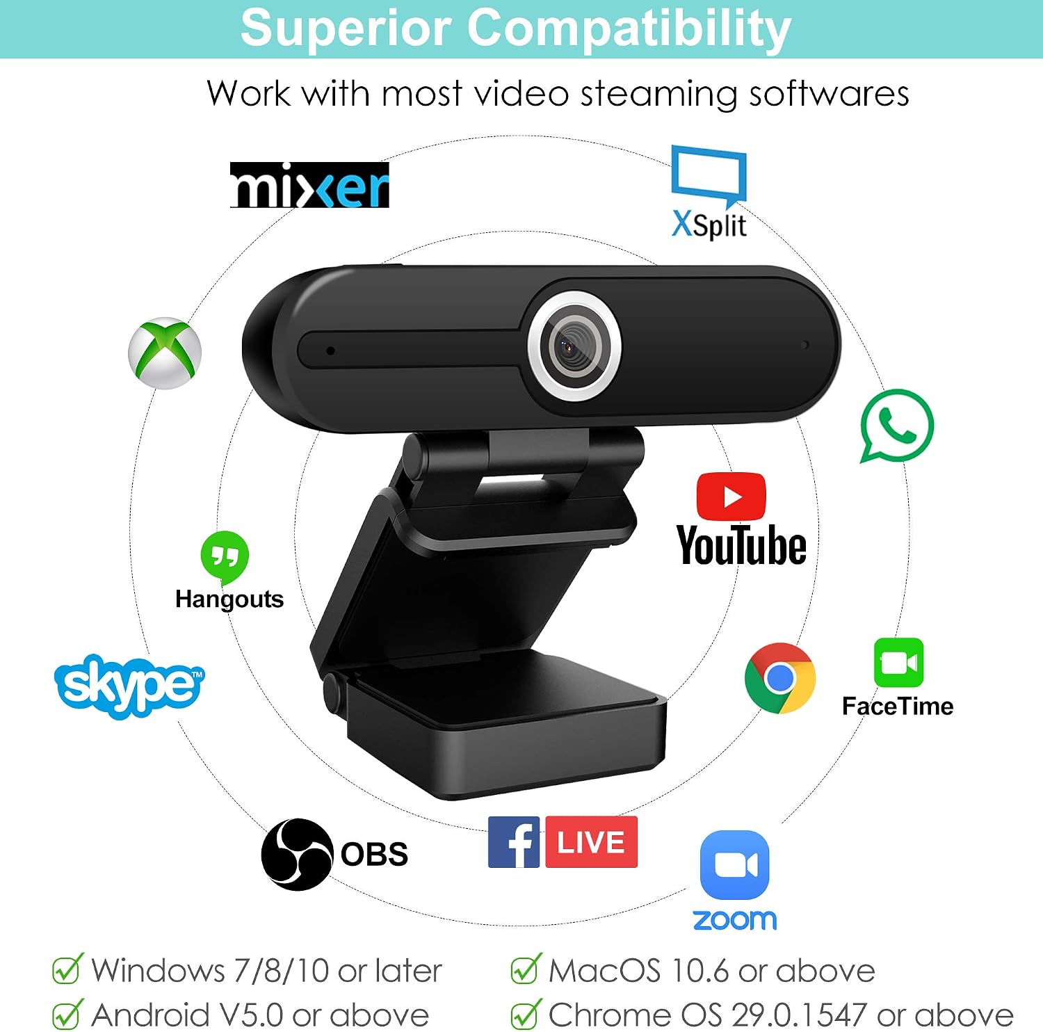 Thumbnail 5 de ToLuLu Webcam 4K 8MP with Microphone