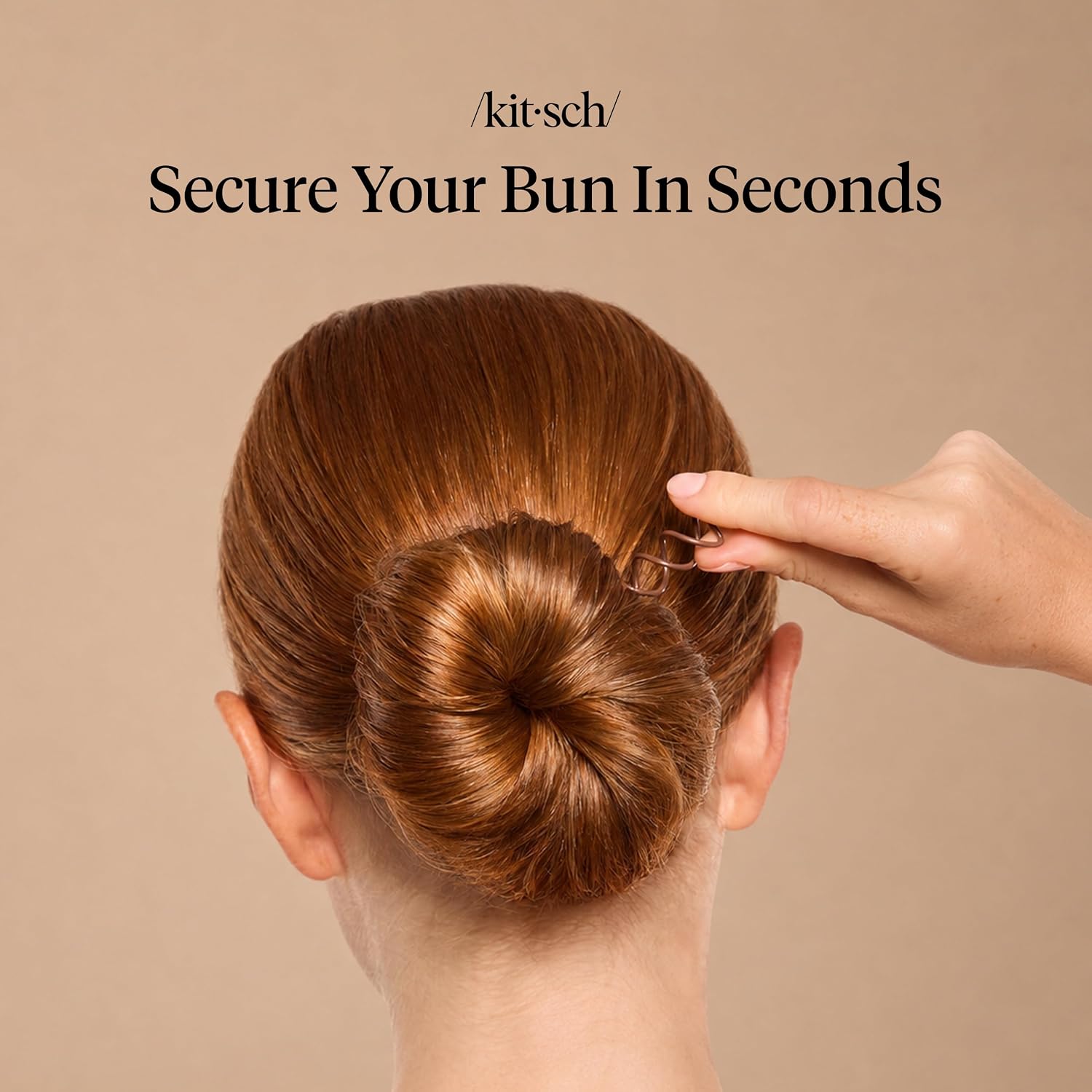 Detalle 2 de Kitsch Spiral Hair Pins, Brown