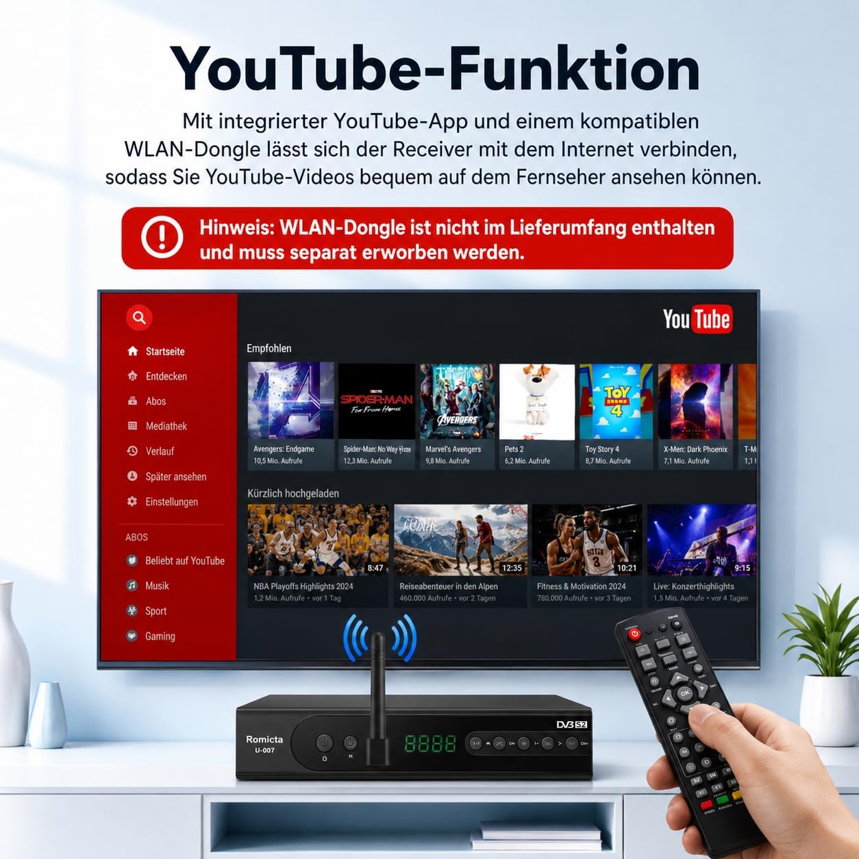 Thumbnail 6 de Romicta HD Receiver 84 Kanäle
