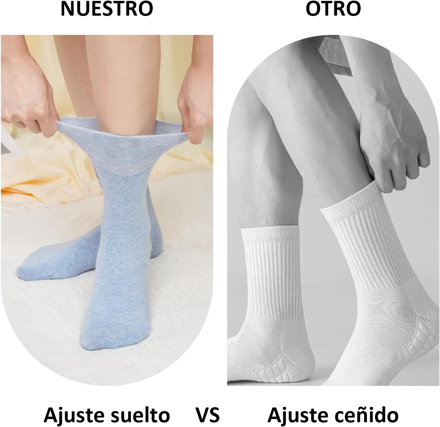 Thumbnail 4 de LOFIR Calcetines de Algodón Crew 5 pares