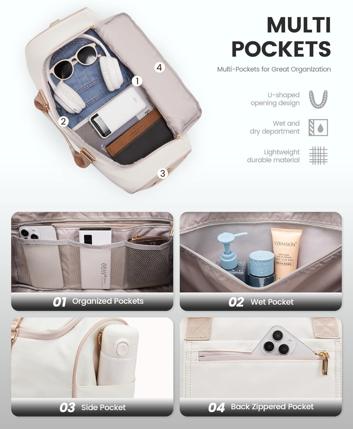 Thumbnail 2 de LOVEVOOK Reisetasche 37L Weekender Bag