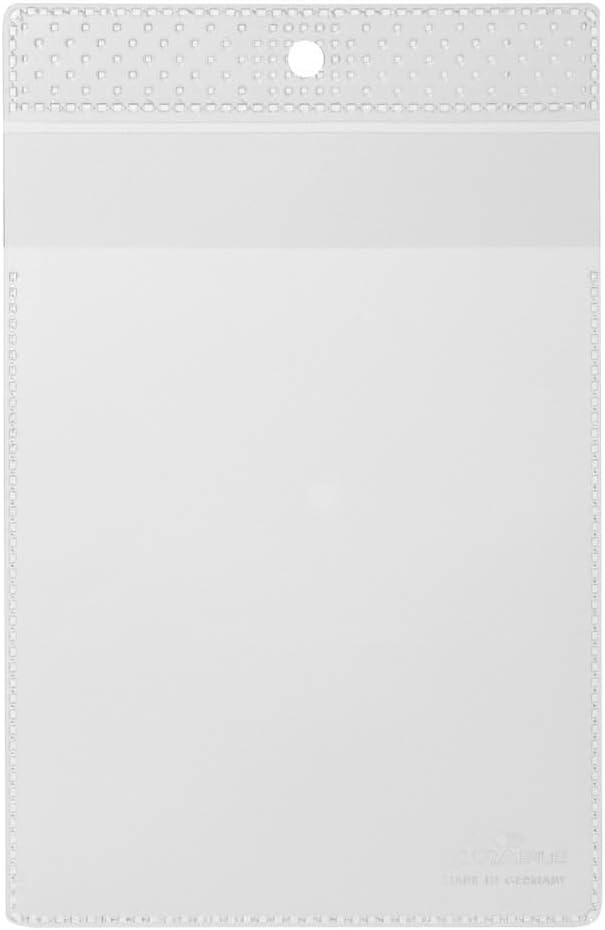 Detalle de Durable 230619 Busta porta avvisi con aletta di chiusura – formato A5, trasparente, confezione da 10 pezzi