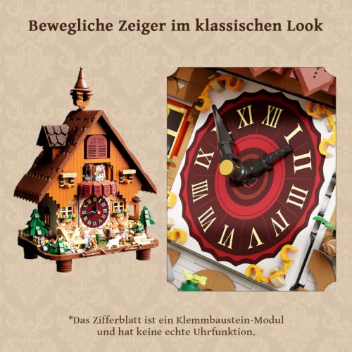Thumbnail 3 de PANTASY Kuckucksuhr Klemmbausteine – motorisiertes Modell für Erwachsene