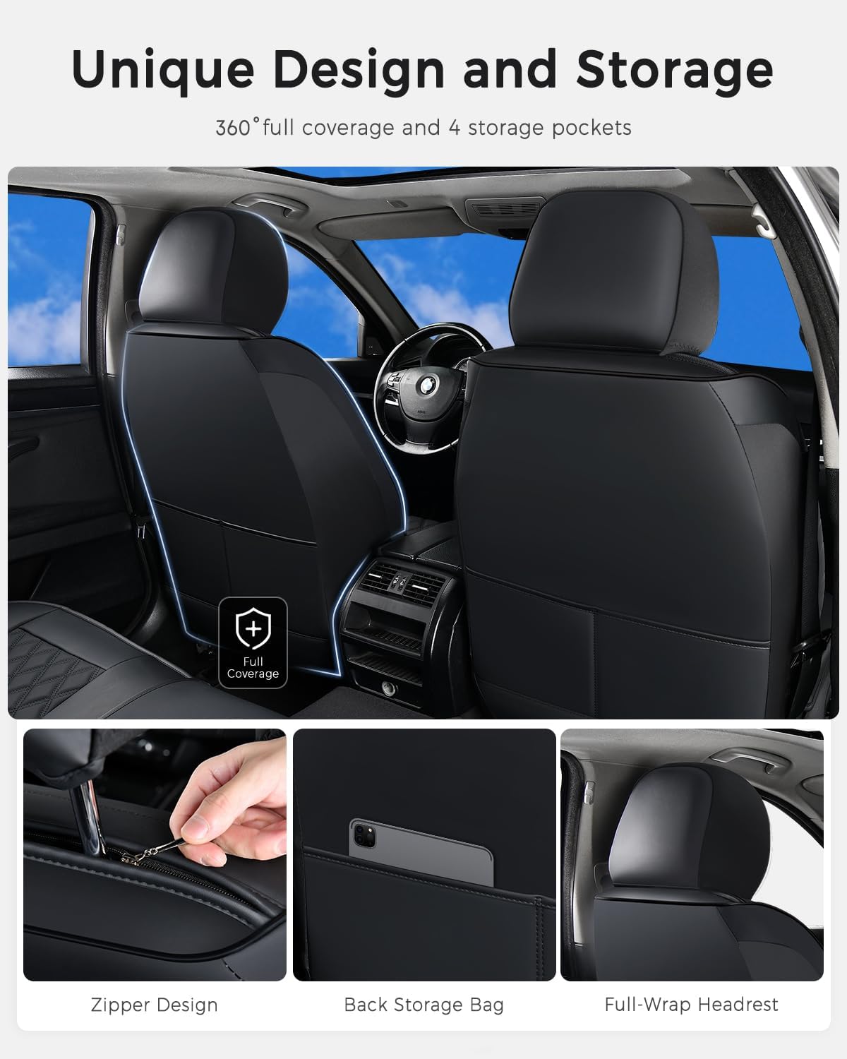 Detalle 1 de Huidasource Car Seat Covers Full Set
