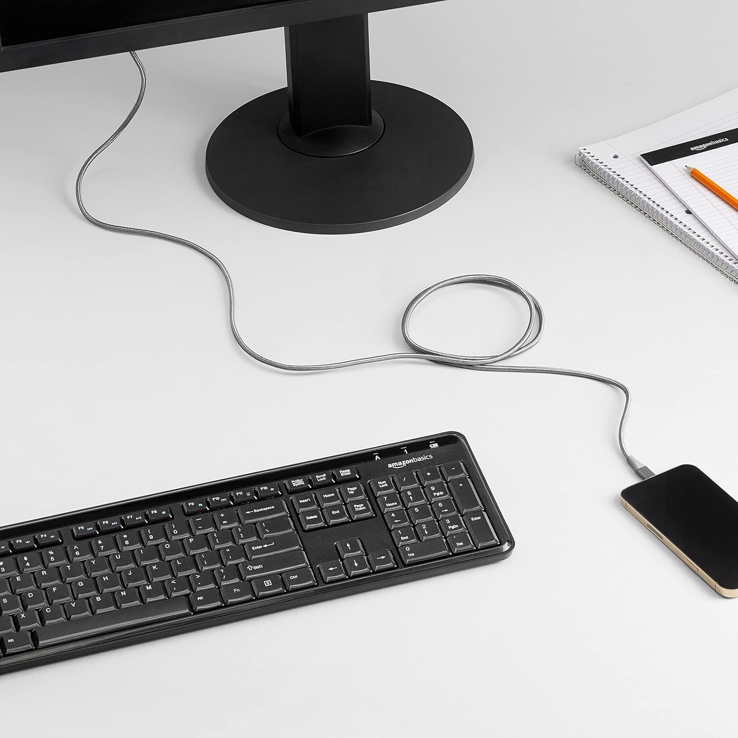 Thumbnail 7 de Amazon Basics - Cable Lightning a USB-A, 1.8 m, gris oscuro ⚡