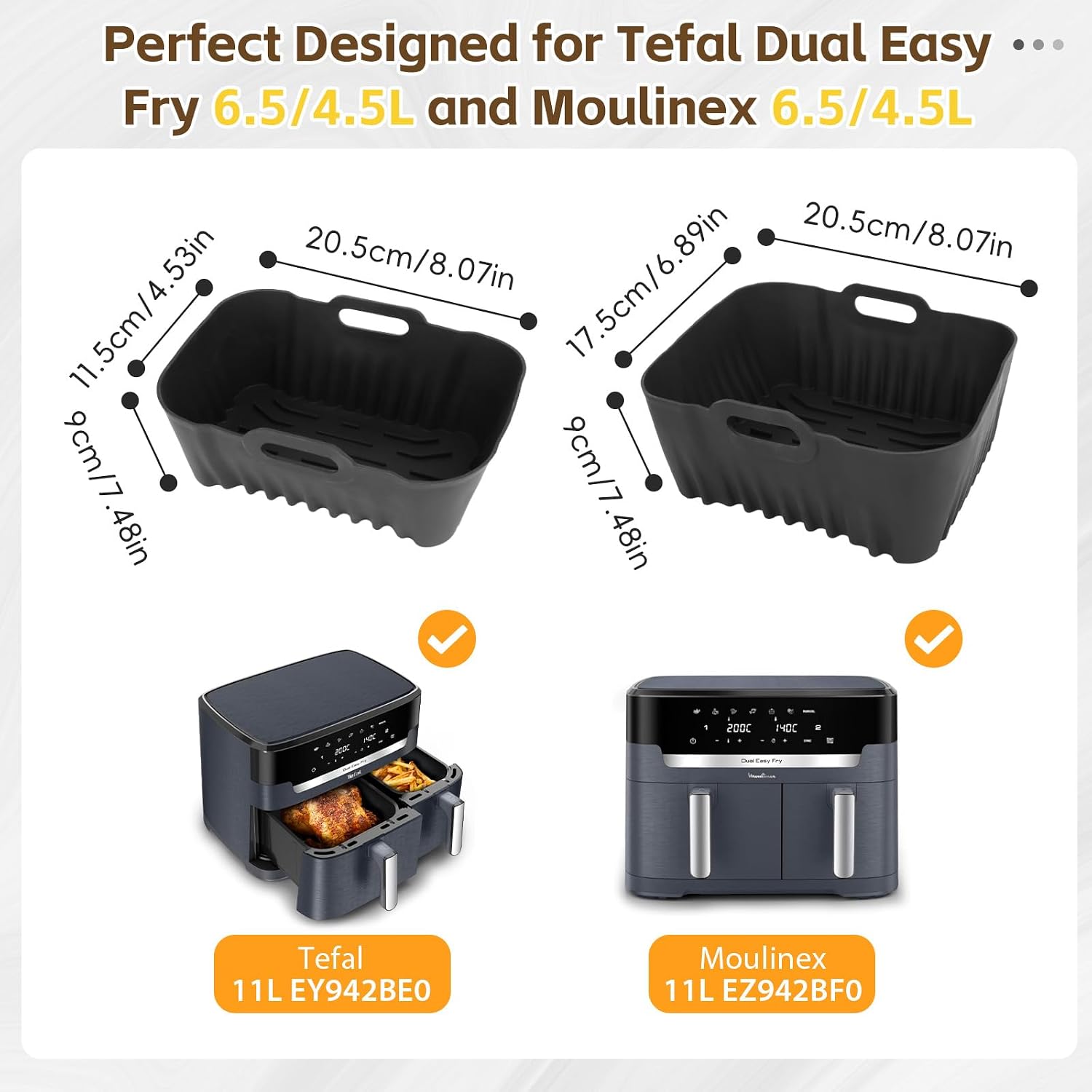 Thumbnail 1 de Silicone Air Fryer Moulds 2-pack
