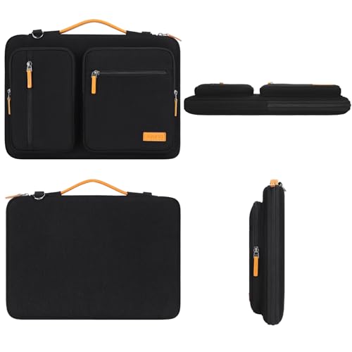 Detalle 2 de DOMISO 15.6 inch Laptop Sleeve Case with Handle – Waterproof, Shockproof Protective Notebook Bag (Black)