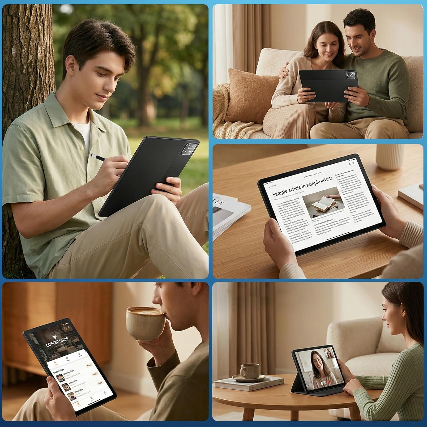 Thumbnail 6 de MUISOO Android 16 Tablet with 11-inch display and 2-in-1 bundle