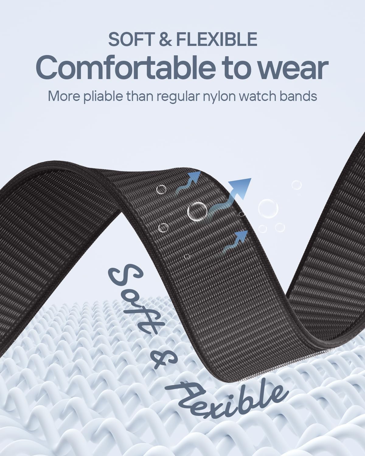 Detalle de Yoohoo 2-Pack Nylon Sport Loop for Apple Watch (38–49mm)