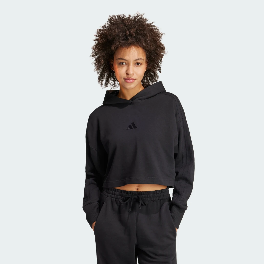 Detalle de Sudadera con capucha ALL SZN French Terry 3 bandas de Adidas