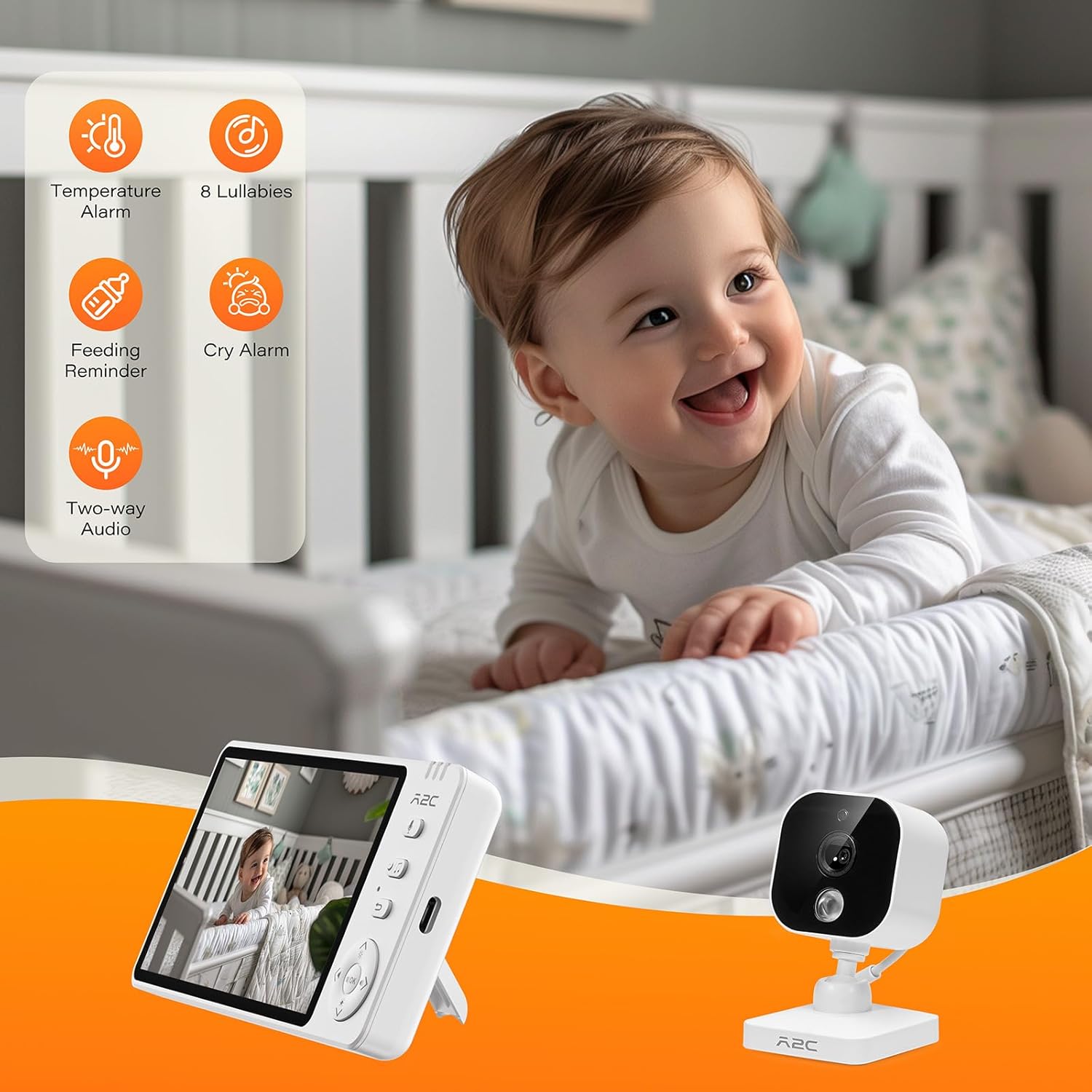 Thumbnail 2 de APPS2Car Baby Monitor 1080P 5" display