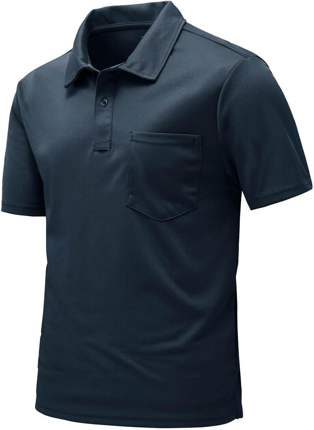 Detalle de Rdruko Men’s Short-Sleeve Quick-Dry Polo Shirt with Pocket for Golf, Outdoor & Everyday Wear
