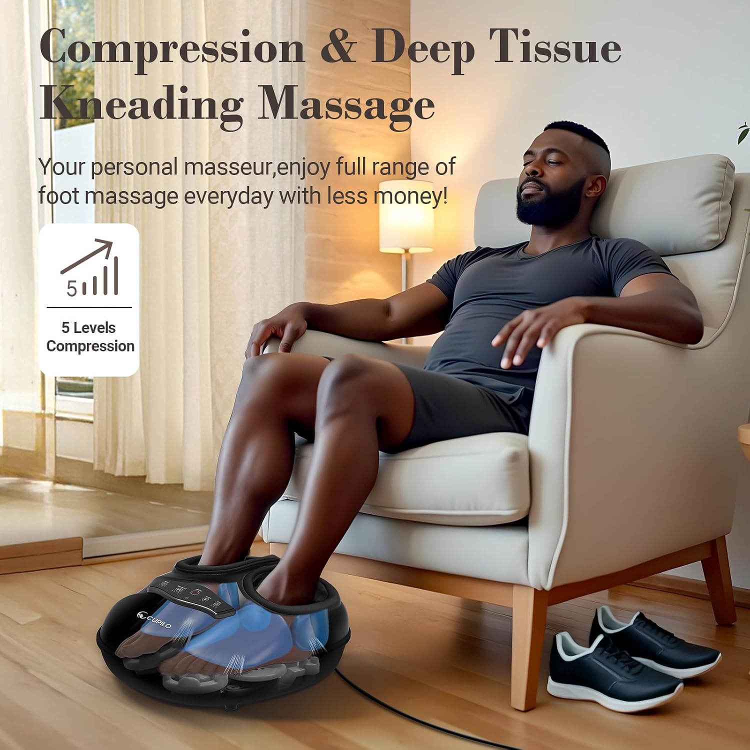 Thumbnail 3 de CuPiLo Shiatsu Foot Massager with Heat — 2026 Upgraded Vision