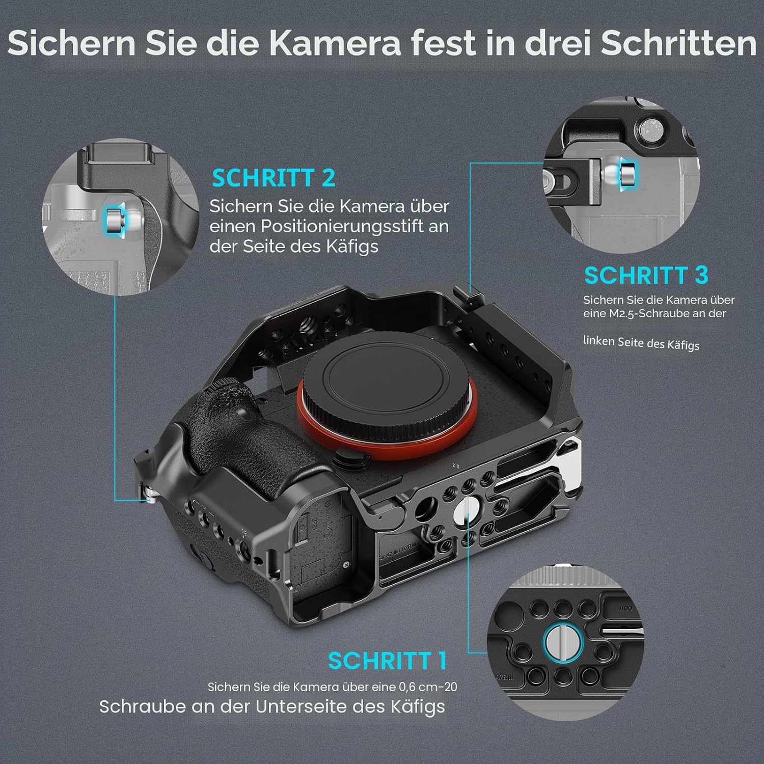 Thumbnail 2 de SmallRig A7 III/A7R III Käfig-Set