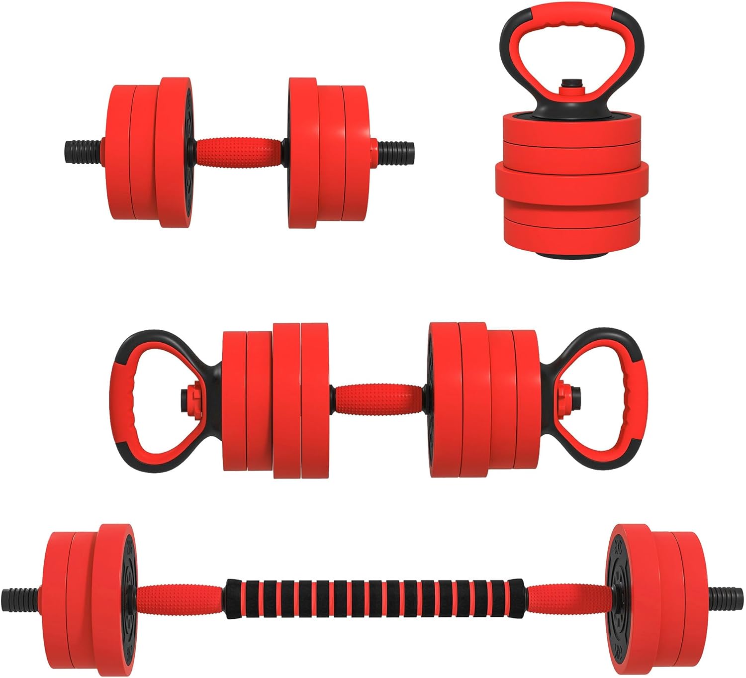 SPORTNOW kit haltères 4 en 1 20 kg