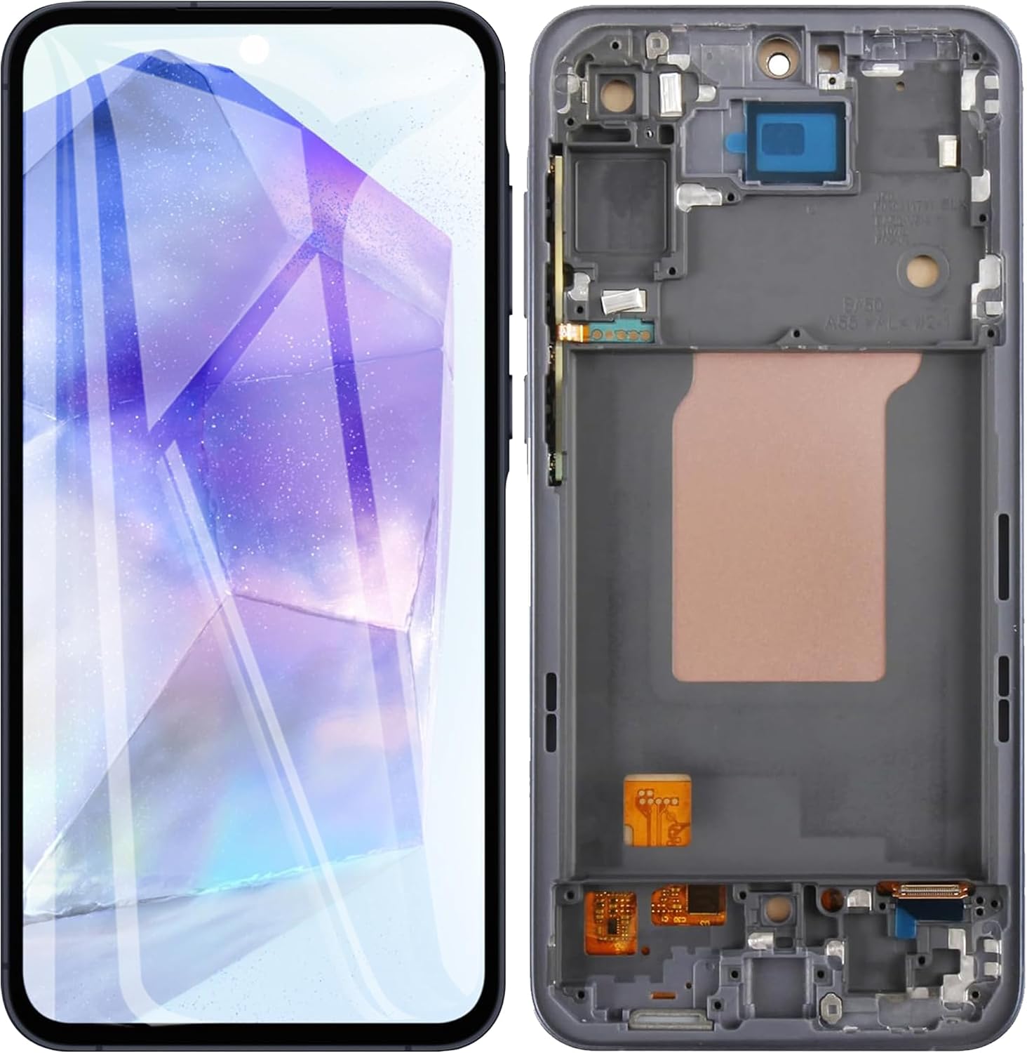 Thumbnail 1 de ZOETEC Galaxy A55 5G LCD Screen Replacement with Frame and Tool Kit (SM-A556B/A556U)