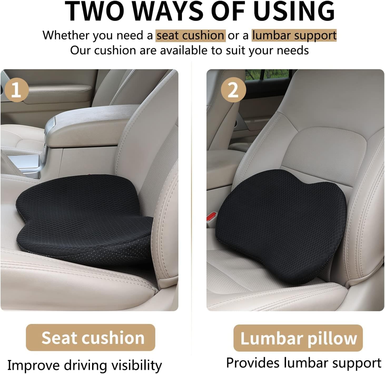Detalle 2 de Livtribe Car Seat Cushion for Sciatica Relief