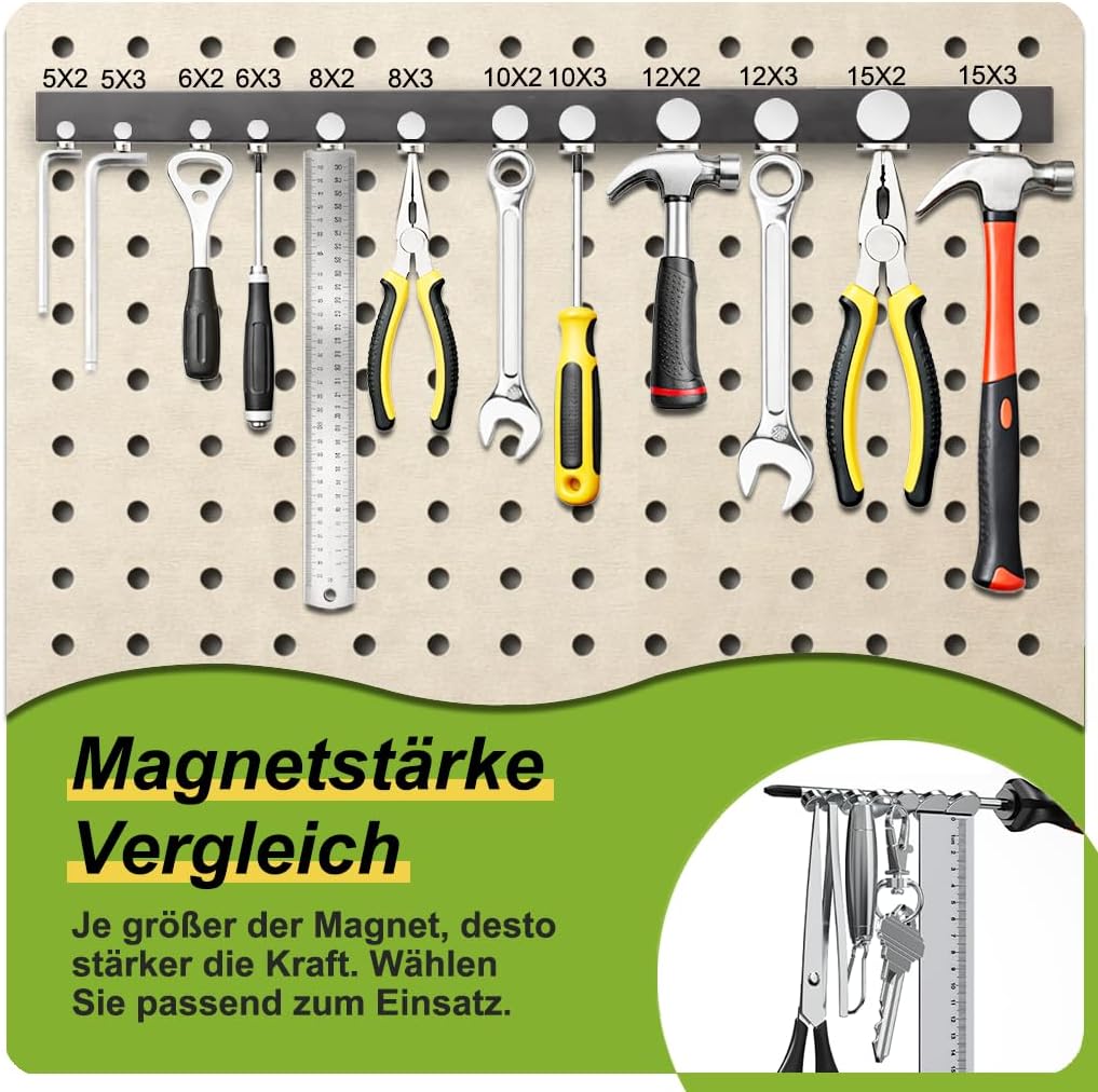 Thumbnail 2 de 105 Stück Mini Neodym-Magnete 10x3 mm – stark, zuverlässig und vielseitig einsetzbar