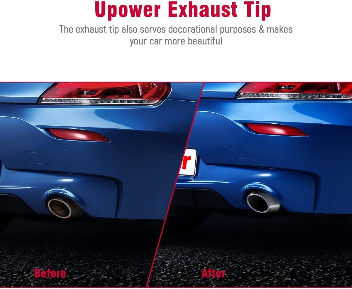 Thumbnail 6 de Upower 5" Inlet to 10" Outlet Exhaust Tip — 18" Stainless Bolt-On Diesel Tailpipe