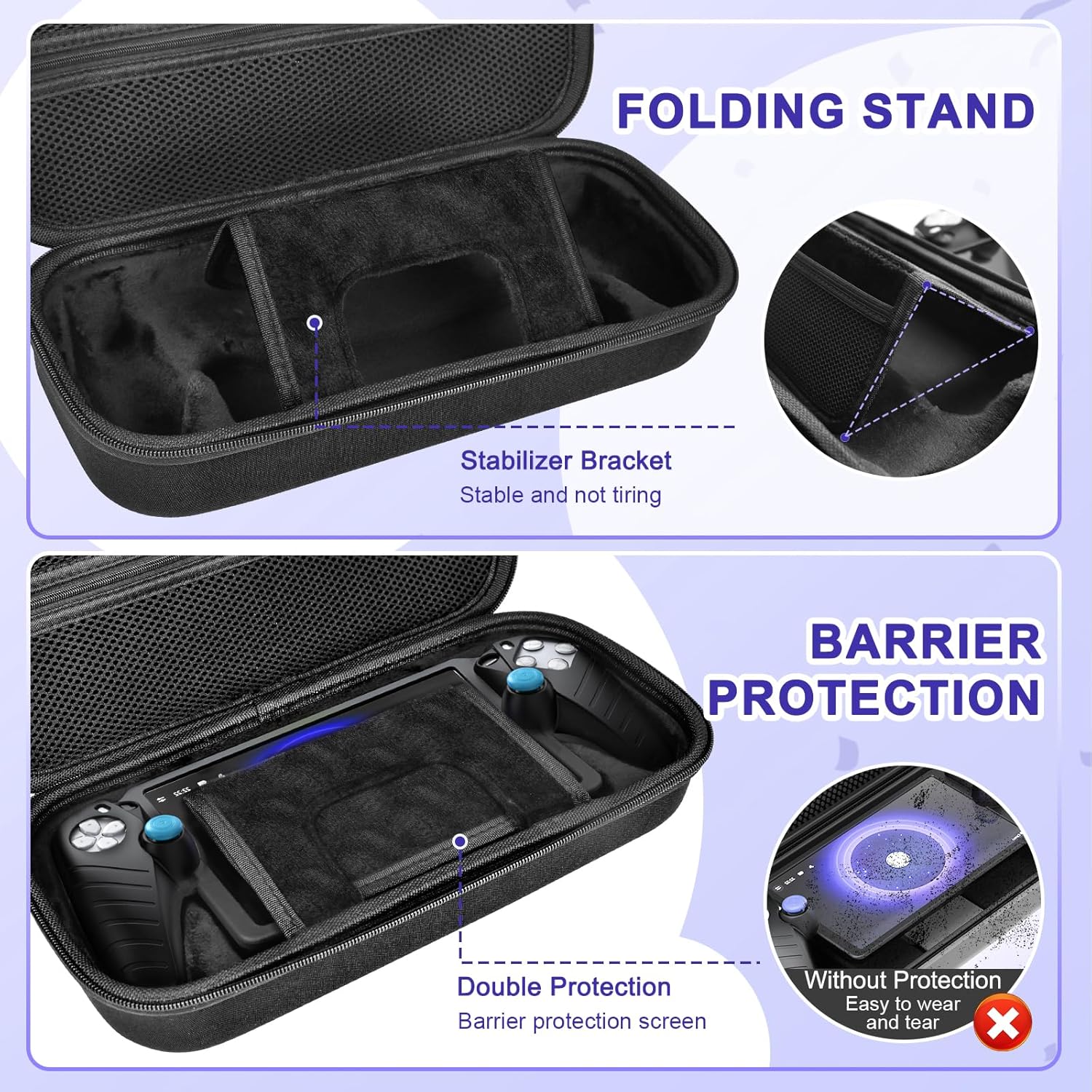 Thumbnail 5 de FYOUNG 14 in 1 Accessories Bundle for PlayStation Portal – Carrying Case, Magnetic Charger Dock, Screen Protectors & More