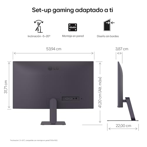 Thumbnail 11 de LG 24G411A-B: Monitor Gaming Ultragear de 23,8" con IPS, 144 Hz y ajuste de altura