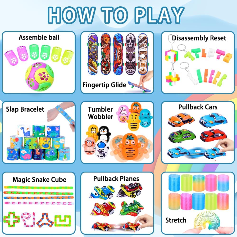 Detalle 2 de JOISHOP 120Pcs Party Bag Fillers 120pc