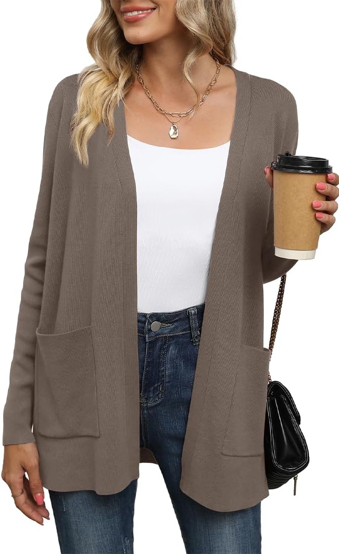Thumbnail 6 de Yommay Cardigan for Women – Loose Casual Open Front Knit with Pockets
