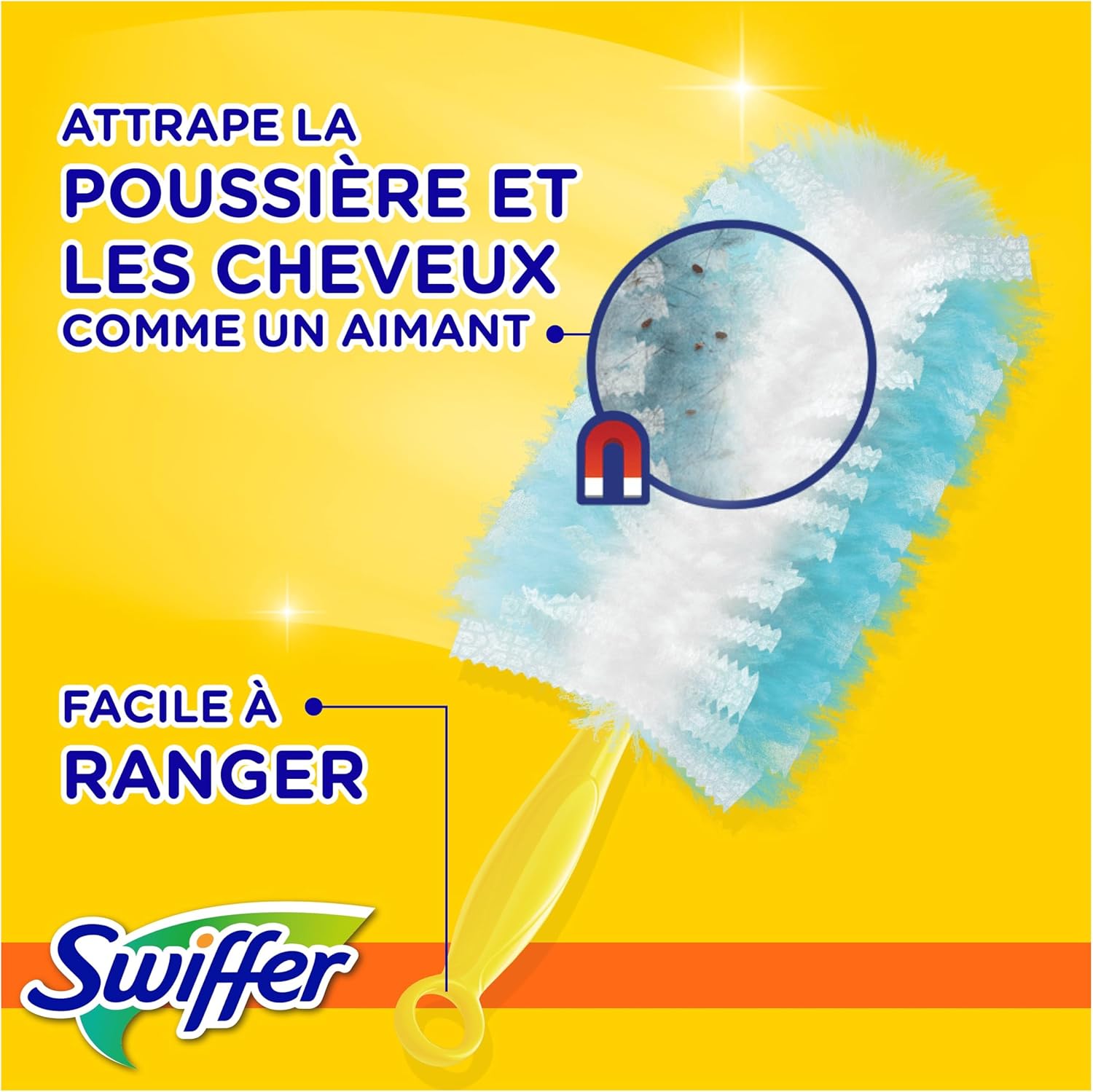 Thumbnail 3 de Swiffer Duster Plumeau Kit de démarrage (1 manche + 13 recharges) anti-poussière