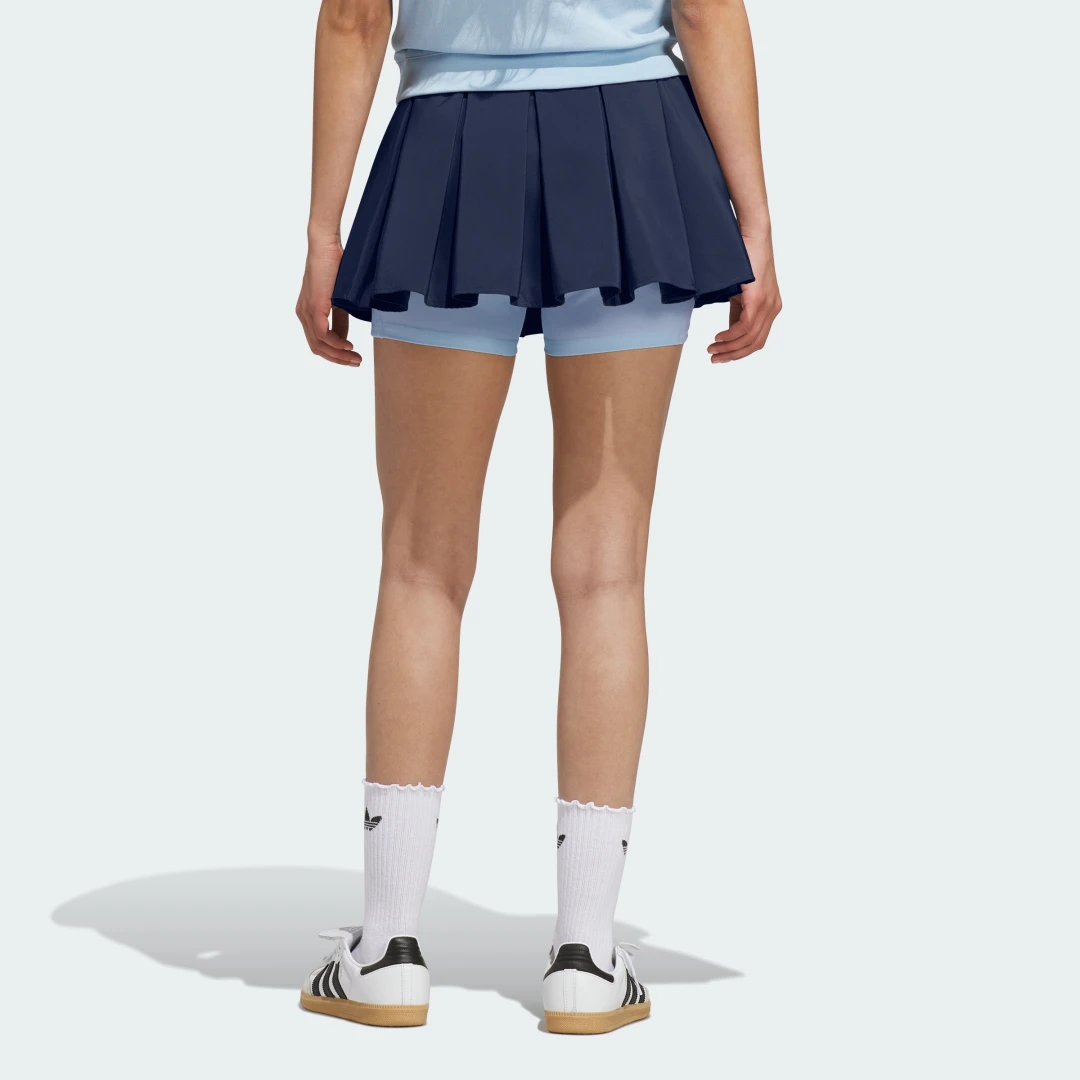 Detalle de Falda de tejido técnico Adidas — azul, para entrenamientos y uso diario