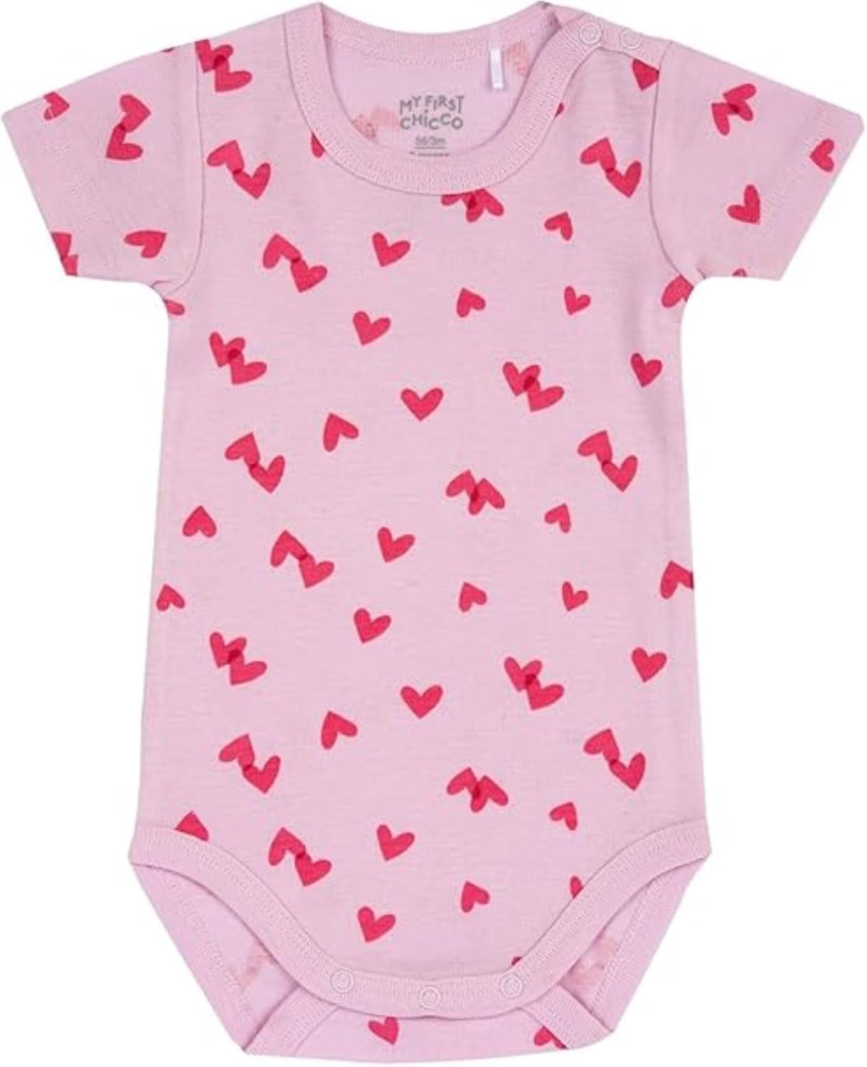 Detalle de Chicco Body Neonato e Neonata – Set di 5 body manica corta 100% cotone, unisex 0–24 mesi