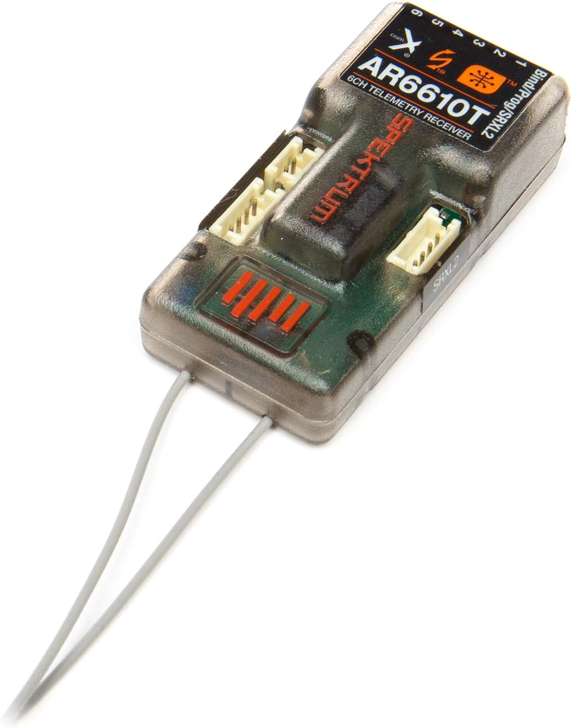 Detalle de Spektrum AR6610T DSMX – 6-kanałowy odbiornik telemetryczny z barometrem