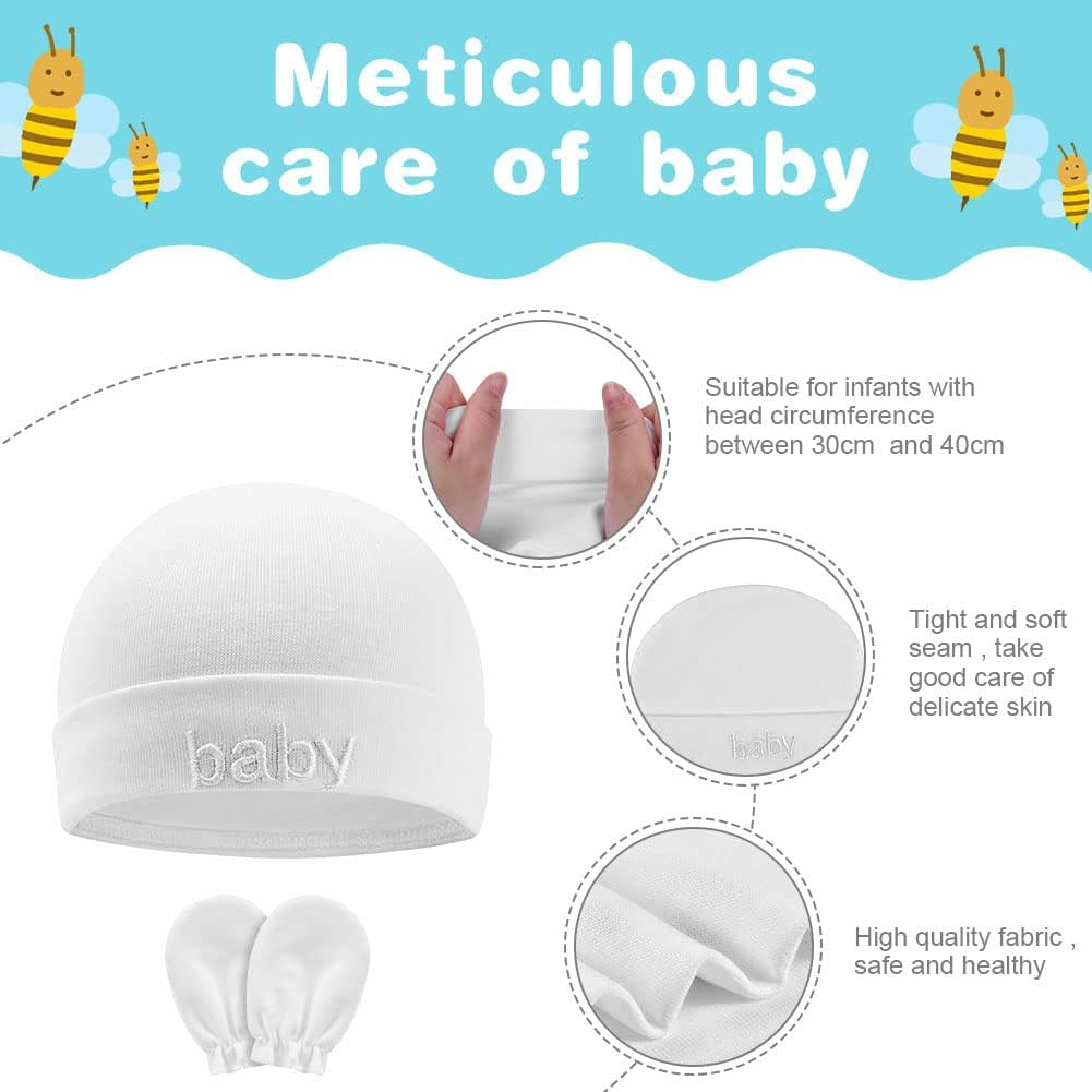 Thumbnail 2 de Set cappellino e guanti neonati in cotone – Aolso 0–6 mesi