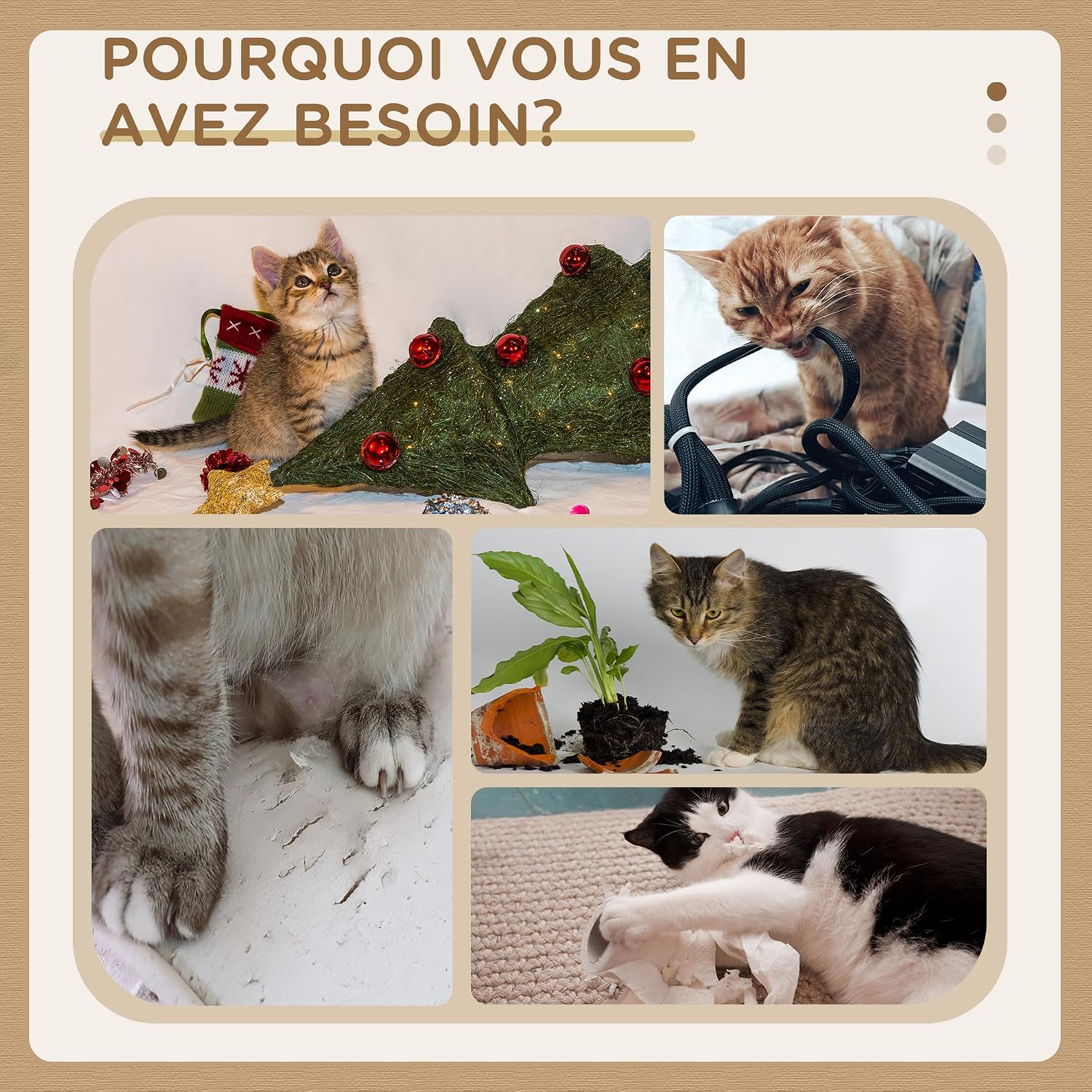 Thumbnail 4 de PawHut Arbre à Chat Tour de Jeux