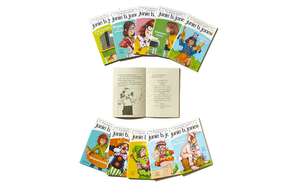 Detalle de Junie B. Jones Complete First Grade Collection, Books 18–28 Paperback Boxed Set