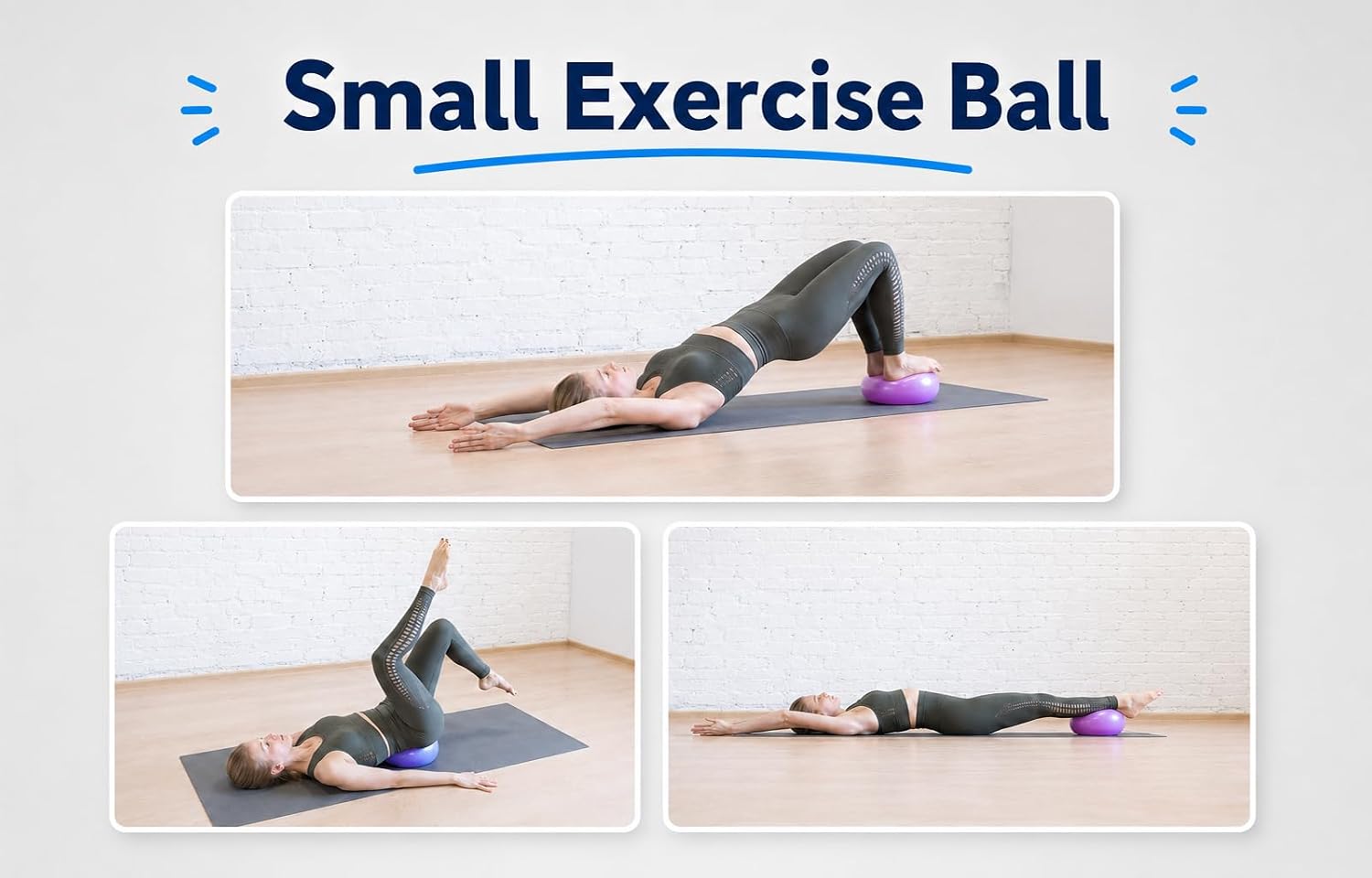 Detalle 1 de CIZEBO CZ-BAll-6IN-U 6-Inch Pilates Ball with Needle Pump, PVC, Purple