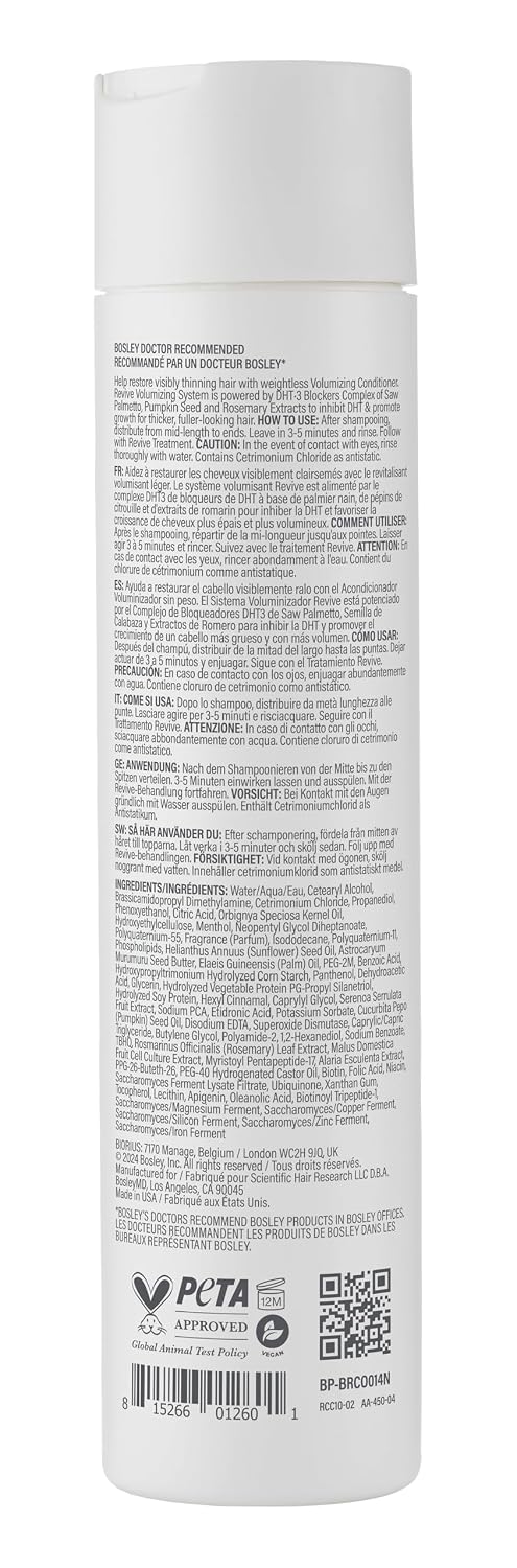 Detalle de BosleyMD BP-BRCO014 BosRevive Volumizing Conditioner for Thinning Hair