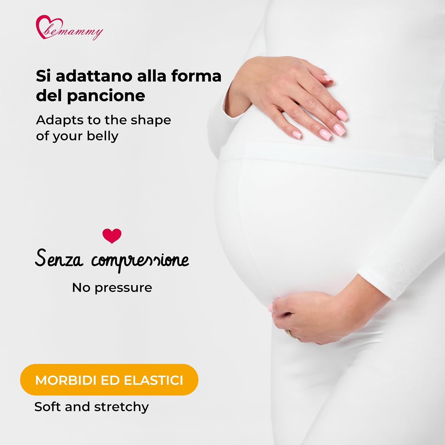 Detalle 2 de Leggings premaman lunghi BE20-230