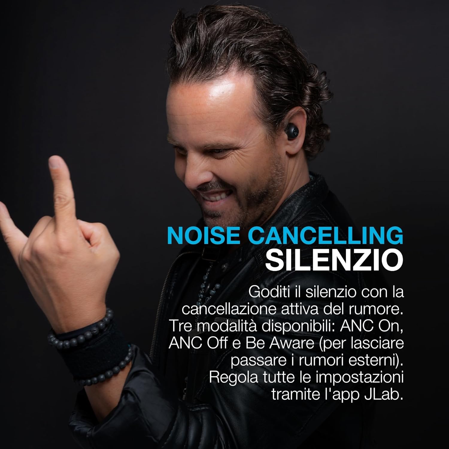 Thumbnail 1 de JLab Go Pop ANC Auricolari Bluetooth con ANC, 24+ h e multipoint