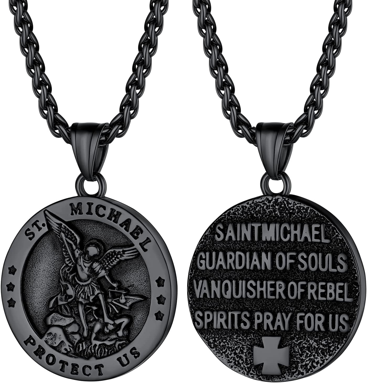 Thumbnail 4 de PROSTEEL Collier pendentif Saint Michel en acier inoxydable 316L et argent 925