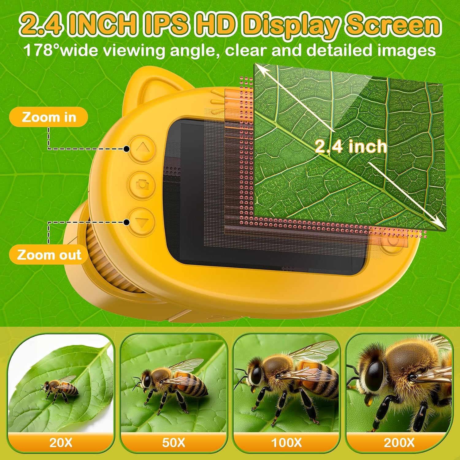 Thumbnail 3 de GlobalCrown Microscopio digitale tascabile 200x