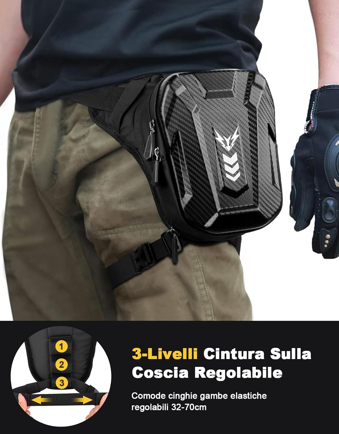 Thumbnail 5 de Rolgno Marsupio Gamba Moto 6 cm espansione