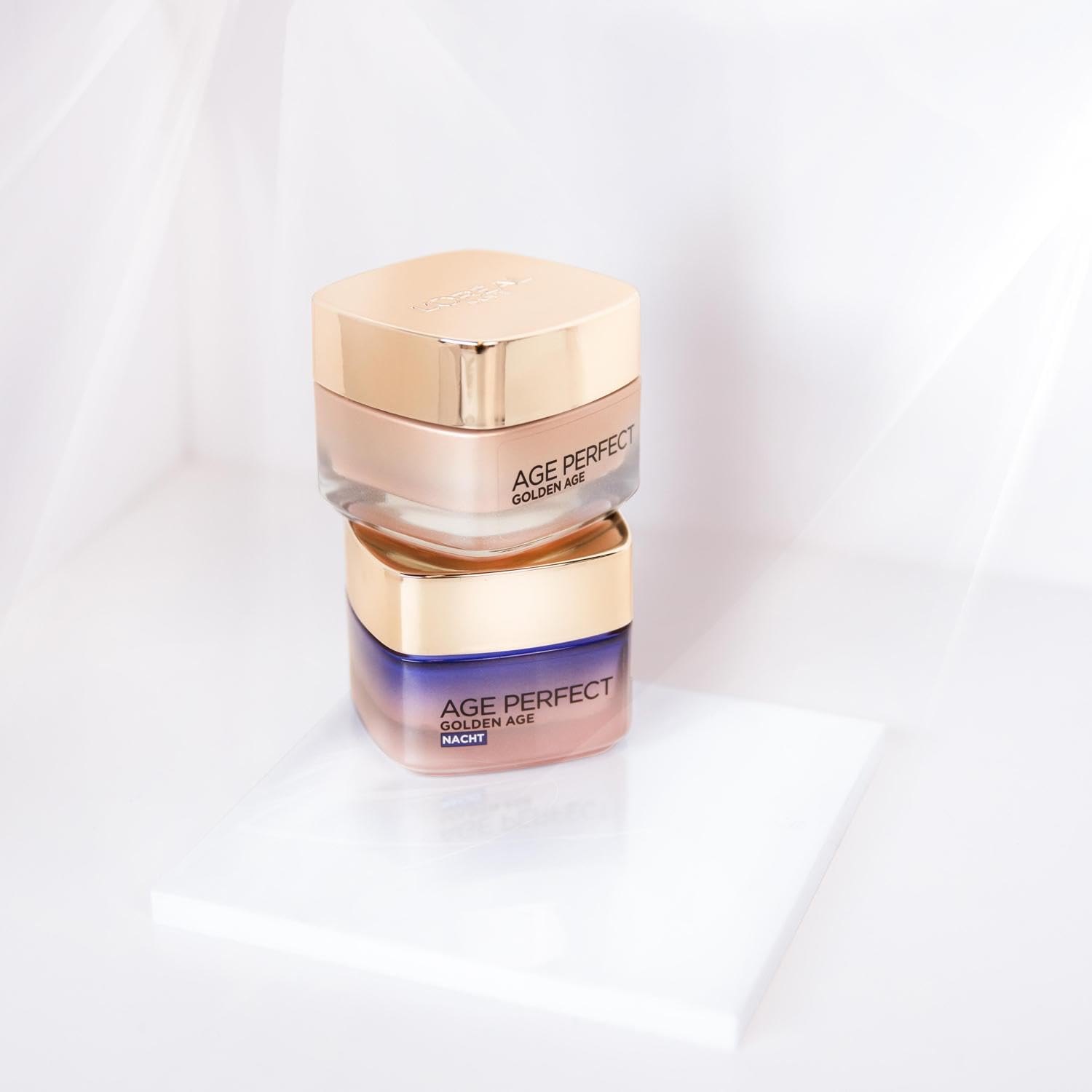 Detalle de L'Oréal Paris Age Perfect Golden Age Gesichtspflege-Set – 2x50 ml (Tages- und Nachtpflege)