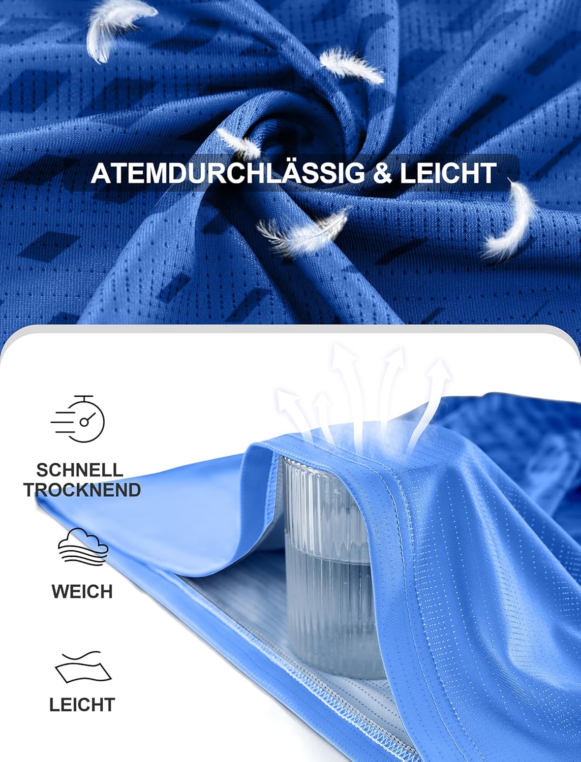 Detalle de Moisture wicking gym T-shirt for men