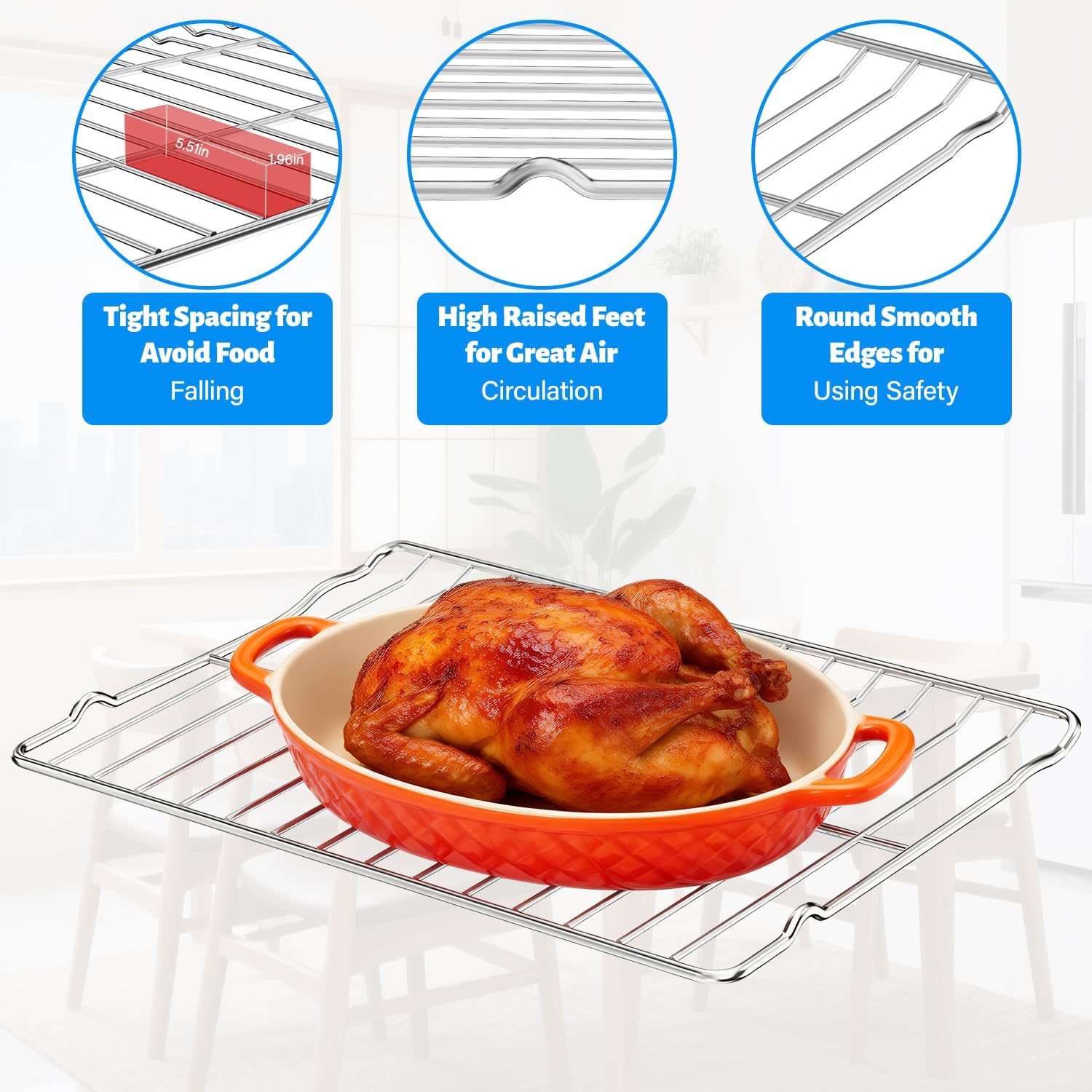 Thumbnail 2 de YEECHUN DG75-01001C Replacement Oven Rack for Samsung Ranges, 304 Stainless Steel